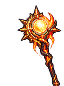 Ícone de Cajado da Chama Vital do jogo